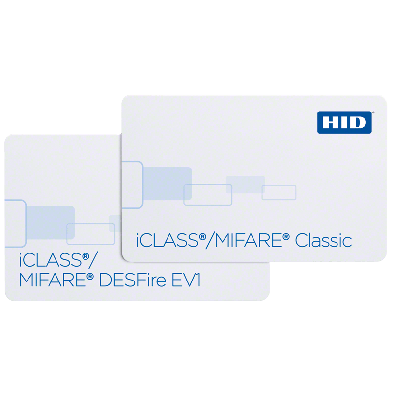 HID iCLASS + MIFARE® Classic hoặc MIFARE DESFire® EV1 232, 242 & 243