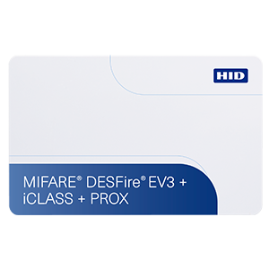 HID MIFARE® DESFire® EV3 + iCLASS + Prox